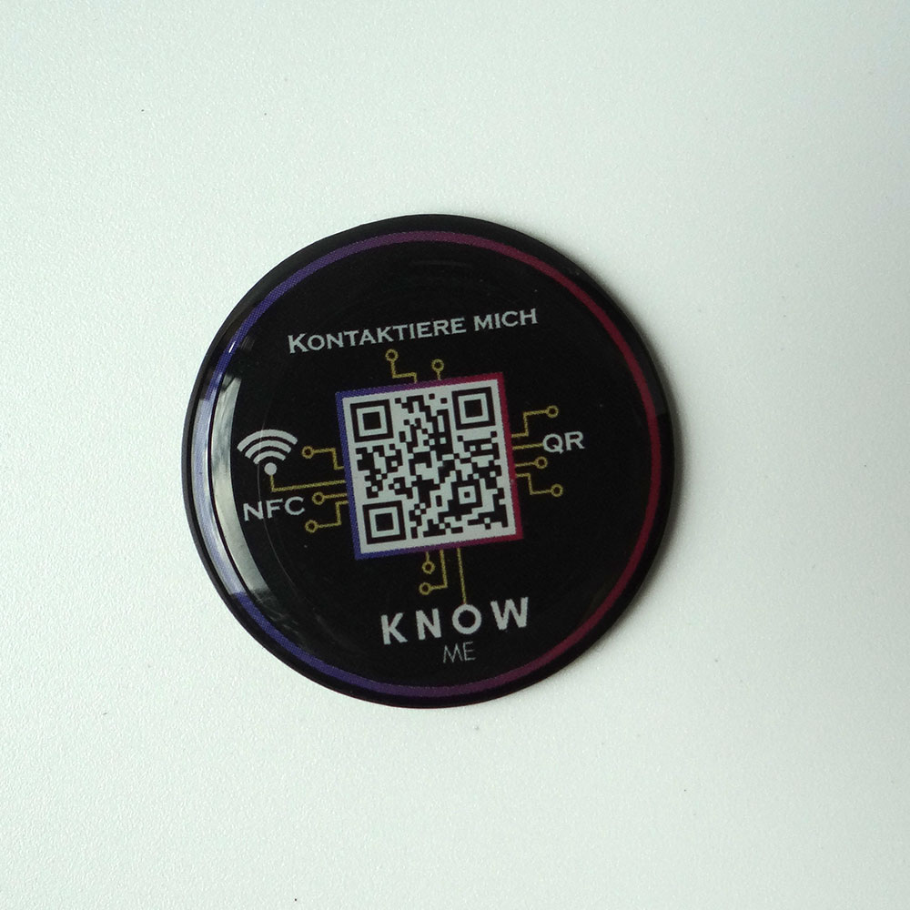 Dia100mm/Dia70mm/Dia50mm / Dia30mm Dia25mm Programmable Waterproof nfc Google view tag / Epoxy NFC T