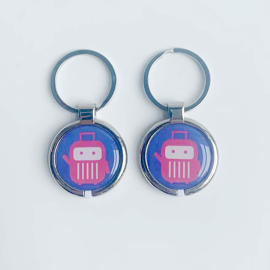 13.56mhz rfid epoxy metal keychain